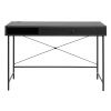 Černý pracovní stůl Unique Furniture Pensacola 120 x 60 cm