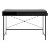 Černý pracovní stůl Unique Furniture Pensacola 120 x 60 cm