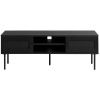 Černý TV stolek Unique Furniture Pensacola 120 x 40 cm