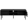 Černý TV stolek Unique Furniture Pensacola 120 x 40 cm