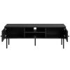 Černý TV stolek Unique Furniture Pensacola 120 x 40 cm