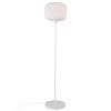 Opálově bílá skleněná stojací lampa Milford