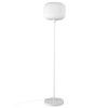 Opálově bílá skleněná stojací lampa Milford 139,4 cm