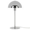 Stříbrná kovová stolní lampa Ellen