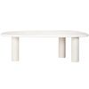 Bílý sádrový jídelní stůl Richmond Bloomstone 235 x 120 cm