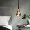 Kouřově šedá dekorativní stmívatelná LED žárovka E27 8,5W -fv-interier-25