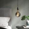 Kouřově šedá dekorativní stmívatelná LED žárovka Spiral Deco Globe E27 8,5W -fv-interier-25