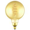 Žlutá dekorativní stmívatelná LED žárovka Spiral Deco Globe E27 7W