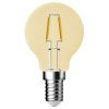 Žlutá stmívatelná LED žárovka Classic Deco Mini-globe E14 4,2W