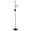 Opálově bílá skleněná stojací lampa Lilly 150 cm