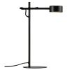 Černá kovová stolní LED lampa Clyde