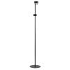 Černá kovová stojací LED lampa Clyde 138 cm