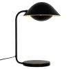 Černá kovová stolní lampa Freya