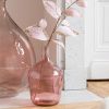 Růžová skleněná váza J-Line Sadona 30 cm -fv-interier-25