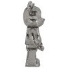 Stříbrná designová socha Bear 101 cm