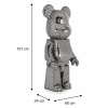 Stříbrná designová socha Bear 101 cm