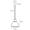Zelené kovové závěsné světlo Pop 22 cm
