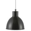 Antracitově šedé kovové závěsné světlo Pop 22 cm
