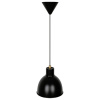 Matně černé kovové závěsné světlo Pop 22 cm