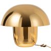 Zlatá kovová stolní lampa J-line Mushroom S