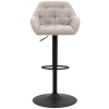 Béžová bouclé barová židle Proke 63-84 cm