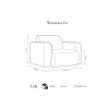 Bílé bouclé křeslo Windsor & Co Lola
