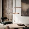 Měděné kovové závěsné LED světlo Artist 40 cm -fv-interier-25