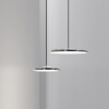 Černé kovové závěsné LED světlo Artist 40 cm -fv-interier-25