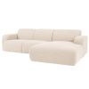 Bouclé rohová pohovka Lola 250 cm, pravá