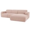 Bouclé rohová pohovka Lola 250 cm, pravá