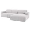 Bouclé rohová pohovka Lola 250 cm, pravá