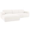 Bouclé rohová pohovka Lola 250 cm, levá
