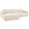 Bouclé rohová pohovka Lola 250 cm, levá