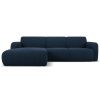 Tmavě modrá bouclé rohová pohovka Windsor & Co Lola 250 cm, levá -fv-interier-25