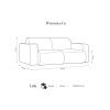 Bílá bouclé dvoumístná pohovka Windsor & Co Lola 170 cm
