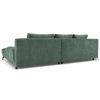 Modro zelená žinylková rohová rozkládací pohovka Windsor & Co Cirrus 290 cm, pravá