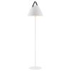 Bílá kovová stojací lampa Strap 155 cm
