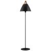 Černá kovová stojací lampa Strap 155 cm