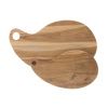 Teakové servírovací prkénko J-Line Flinn 45 x 26,5 cm