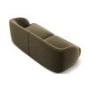 Zelená sametová dvoumístná pohovka MICADONI Miley 180 cm