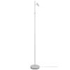 Bílá kovová stojací lampa Omari 141 cm