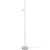 Bílá kovová stojací lampa Omari 141 cm