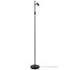 Černá kovová stojací lampa Omari 141 cm