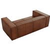 Koňakově hnědá kožená dvoumístná pohovka Windsor & Co Madame 211 cm