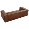 Koňakově hnědá kožená třímístná pohovka Windsor & Co Madame 227 cm