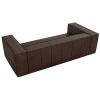 Tmavě hnědá kožená třímístná pohovka Windsor & Co Madame 227 cm