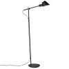Černá kovová stojací lampa Stay 135 cm