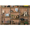 Hnědý regál DUTCHBONE Iron 200 x 100 cm -fv-interier-25