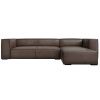 Hnědá kožená pohovka Windsor & Co Madame 290 cm, pravá