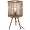 Mosazná kovová stolní lampa J-Line Nystad